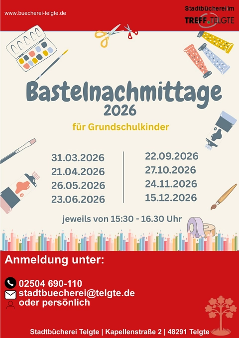 Stadtbücherei Basteln&nbsp;&copy;&nbsp;Stadt Telgte, Stephanie Heumann