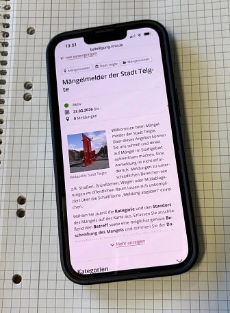 Mängel digital melden&nbsp;&copy;&nbsp;Stadt Telgte/Jäger