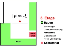 Wegweiser, 3. Obergeschoss, OG, Rathaus Wegweiser, 3. Obergeschoss, OG, Rathaus © Stadt Telgte