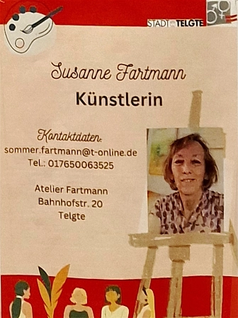 Weltfrauentag Ausstellung 2025, Susanne Fartmann Werke&nbsp;&copy;&nbsp;Stadt Telgte